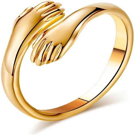 jewelswallah Gold hug ring Stainless Steel Ring Price in India - Buy ...