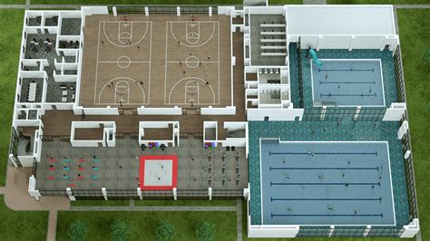 Basketball Gym Layout Design 的图像结果