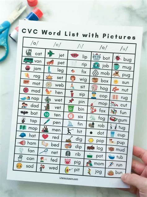 Cvc Words Printable Free
