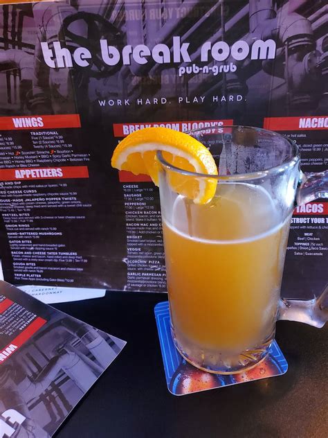 Menu at The Break Room Pub n Grub, Tampico