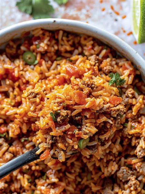 Taco Rice with Mexican-Style Seasoned Ground Beef | Cocina Republic