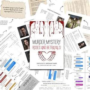 Buy Roses and Betrayals Murder Mystery Cold Case File | Mystery Game ...