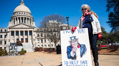 50501 protests at Mississippi Capitol against President Trump