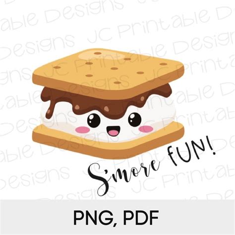Smore Fun Clipart PNG, Smores Clipart, Camping Graphics, Instant ...
