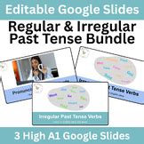 Regular and Irregular Past Tense Verbs Bundle (3 Lesson) | High A1 ...