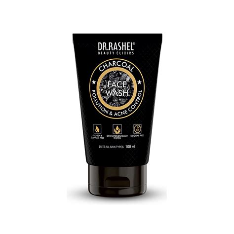 DR.RASHEL CHARCOAL FACE WASH FOR MEN THAT CONTROLS POLLUTION & ACNE ...