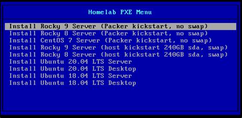 Image result for PXE Boot Pre-Build Menu