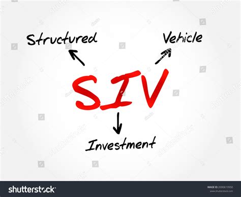 Siv Structured Investment Vehicle Acronym Business Stock Vector ...