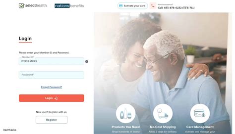 Activate Selecthealth Nationsbenefits com Card Login Online 2026