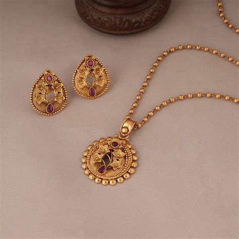 Buy pendant set artificial jewellery online - smarsjewelrys