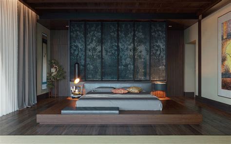 bedroom design dark furniture