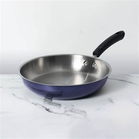 Centennial Nickel Free Stainless Steel Frypan, 28cm - PotsandPans India