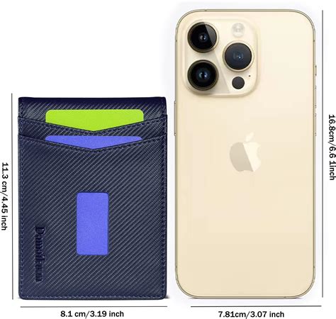 Buy Damaikuan Mans Slim Wallet Card Holder Money Slip Bifold RFID Block ...