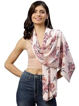 Buy Weavers Villa Cotton Blend Printed Summer Scarves Stole for Women ...