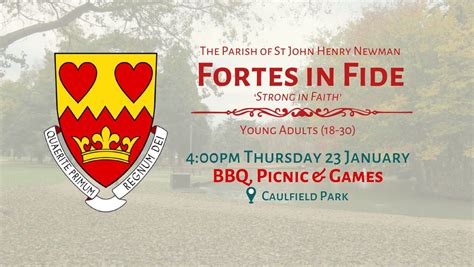 Fortes in Fide - BBQ, Picnic & Games (23 January), Caulfield Park ...