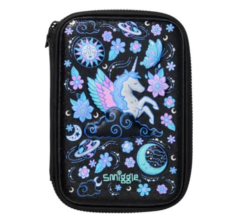 Buy Smiggle Super Charge Collection Hardtop Pencil Case 3Y+, Black Mix ...
