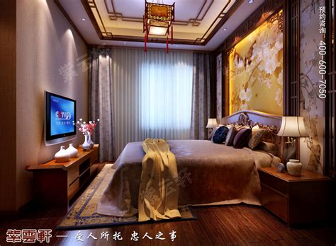 南京纯古典中式别墅装修效果图，长辈房中式装修_紫云轩中式设计图库
