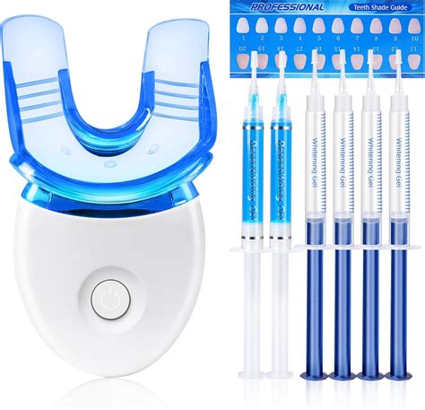 Genkent – Kit de blanqueamiento dental para dientes sensibles, incluye luz LED, 4 geles ...