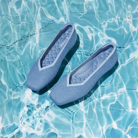 Margot Walker Square-Toe Flats for Bunions&Wide Feet in Denim Blue-More ...