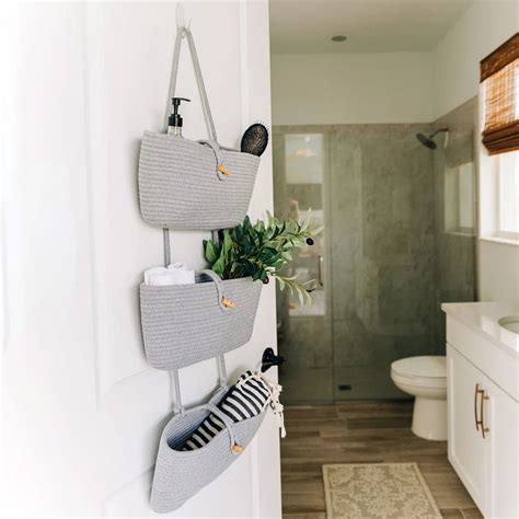 Grey 3-Tier Wall Hanging Baskets - Stylish and Functional Storage – Ikkasa