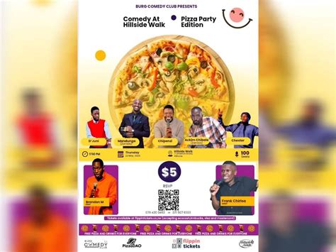 PIZZA PARTY WITH A SIDE OF LAUGH, Bulawayo City Center, Harare, 22 May ...