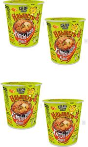 Daebak Habanero Kimchi Jjigae Flavour Cup 79 gm (Pack of 4) Cup Noodles ...