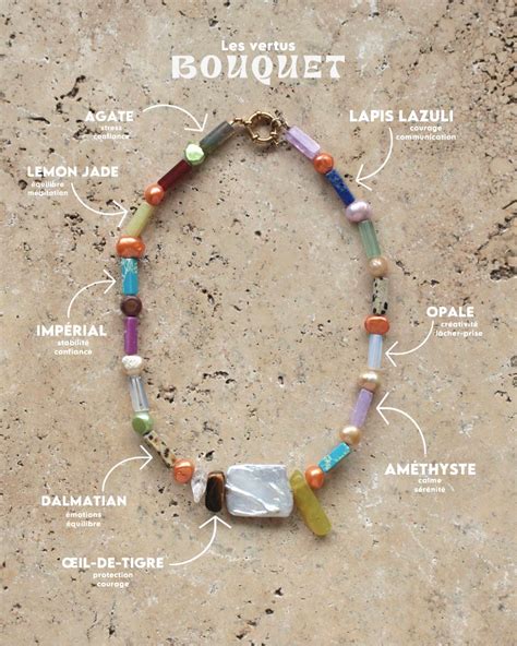 Bouquet studio on Instagram: "Les bienfaits du collier Ophrys 🌸🥝🩵🍋🍑 ...
