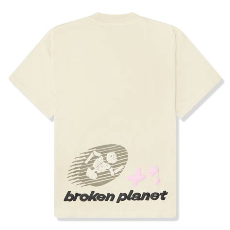 Broken Planet Cosmic Speed Bone White T Shirt – Crepslocker