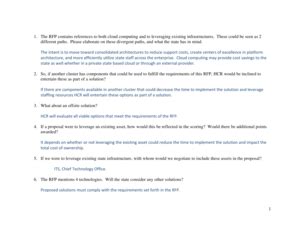 Fillable Online nyshcr 1 1. The RFP contains references to both cloud ...