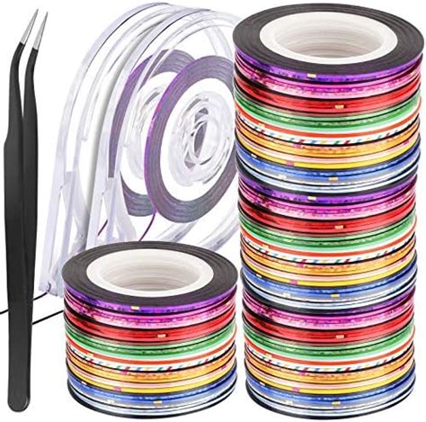 FANDAMEI 128PCS Striping Tapes Line Adhesive Sticker + 2PCS Dispensers ...