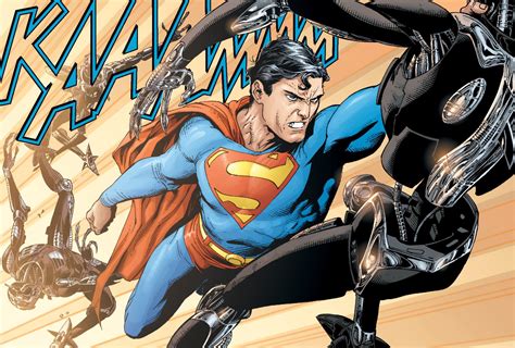 Brainiac's Battle: HD Superman Wallpaper by Gary Frank