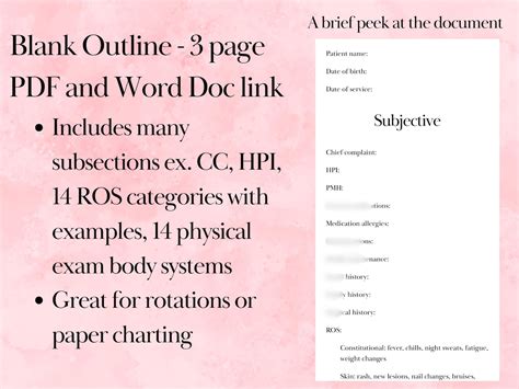 Digital SOAP Note Template for Students and Providers | Printable SOAP ...