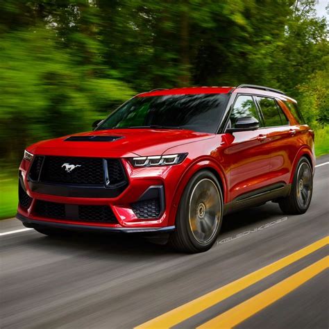 2024 Ford Mustang SUV Looks Convincing as 2025 Corvette SUV Rival