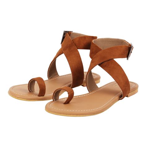 Womens Sandals: Buy Brown Toe Loop Sandals for Women Online | Cai Store ...