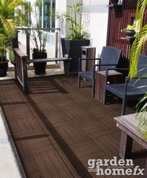 Recycled Rubber Deck & Balcony Tiles - 0.55m2 - Garden and Home FX