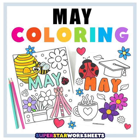 Free Printable May Coloring Pages [2025]