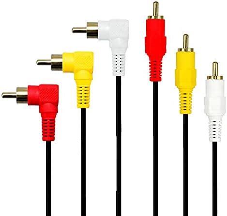 Storin 3 RCA Male-Male Composite Audio Video AV Cable for LCD LED DTH ...