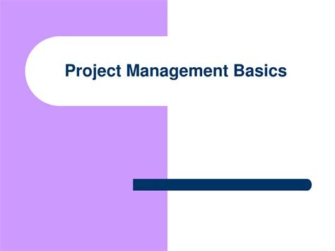 Image result for Project Management Basics