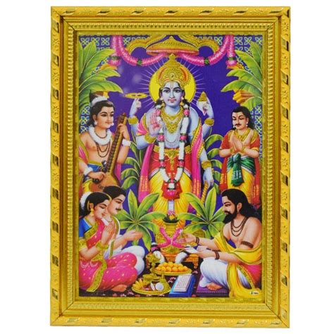 Puja N Pujari Synthetic Lord Satyanarayan Swamy Vishnu Avatar Gold ...