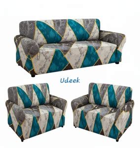 Udeek Polyester 3+1+1 Seater Sofa Abstract Cover Price in India - Buy ...