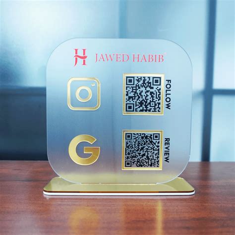 Acrylic QR Code Stands For Business | Acrylic QR code display | QR code ...