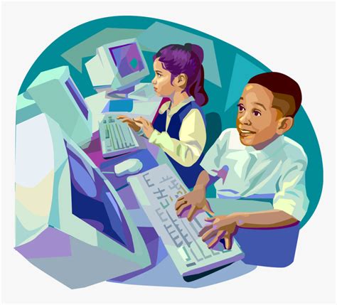 Image result for School Computer Lab Cartoon
