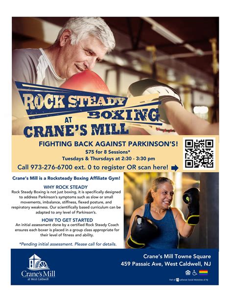 Jun 10 | RockSteady Boxing at Crane's Mill | Caldwells, NJ Patch