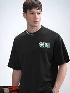 ROYAL STANCE X SQUID GAME Graphic Print Men Round Neck Black T-Shirt ...