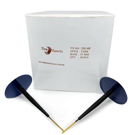 Tire Xperts Branded 10 Pieces 7MM Brass Rod Tubeless Mushroom Puncture ...