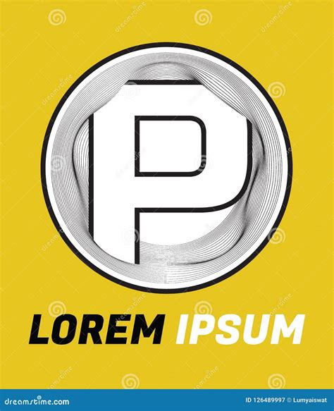 Letter P Graphic Creative Line Alphabet Symbol Outline in Mesh H Stock Vector - Illustration of ...