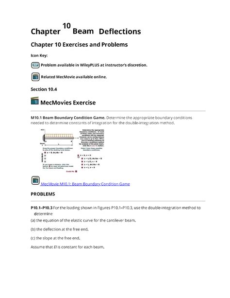 Image result for Beam Deflections Sample Problems
