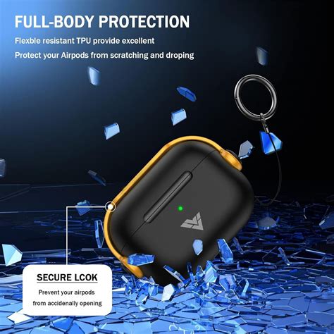 Vaku Luxos ® Neiro Lock Apple Airpods Pro 2 Tough Matte Shockproof Lock ...