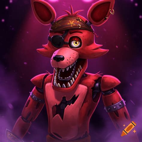 Foxy from Five Nights at Freddy's, a damaged red animatronic fox ...