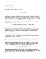 Image result for Intake Memo Example